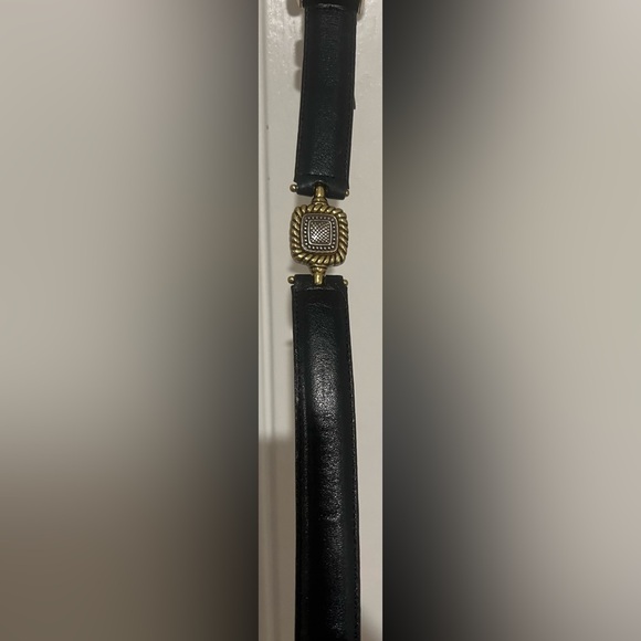 Vtg Brighton Classics Women’s Sz M 30 Black Belt Gold Silver 4B814 Made In USA - Picture 14 of 16